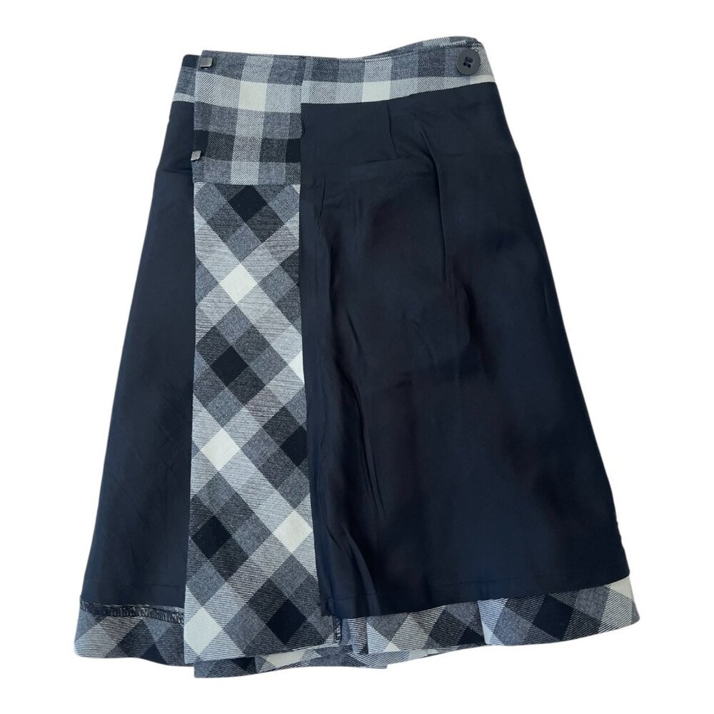 The Limited Black and White Cream Mini A-Line Pleated Skirt Size 0 - Picture 15 of 15